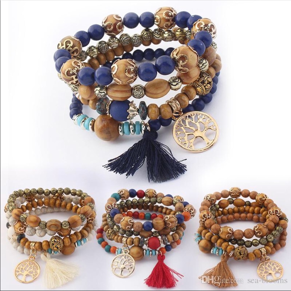 Bohemian Multi-Layer bead bracelets